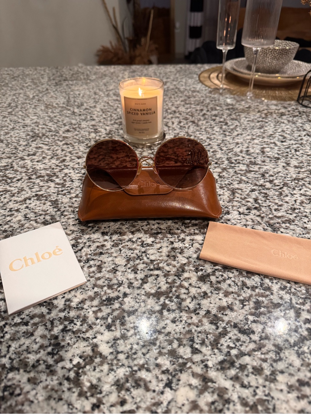 Chlo Iconic 60mm Round Sunglasses